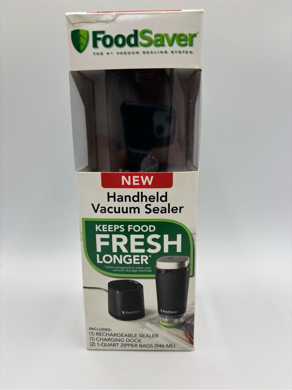 FoodSaver FS1110 Cordless Handheld Vacuum Sealer w/ Charging Dock New in Box